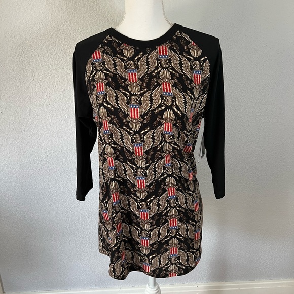NWT Lularoe American Flag Eagle Randy - Picture 1 of 5